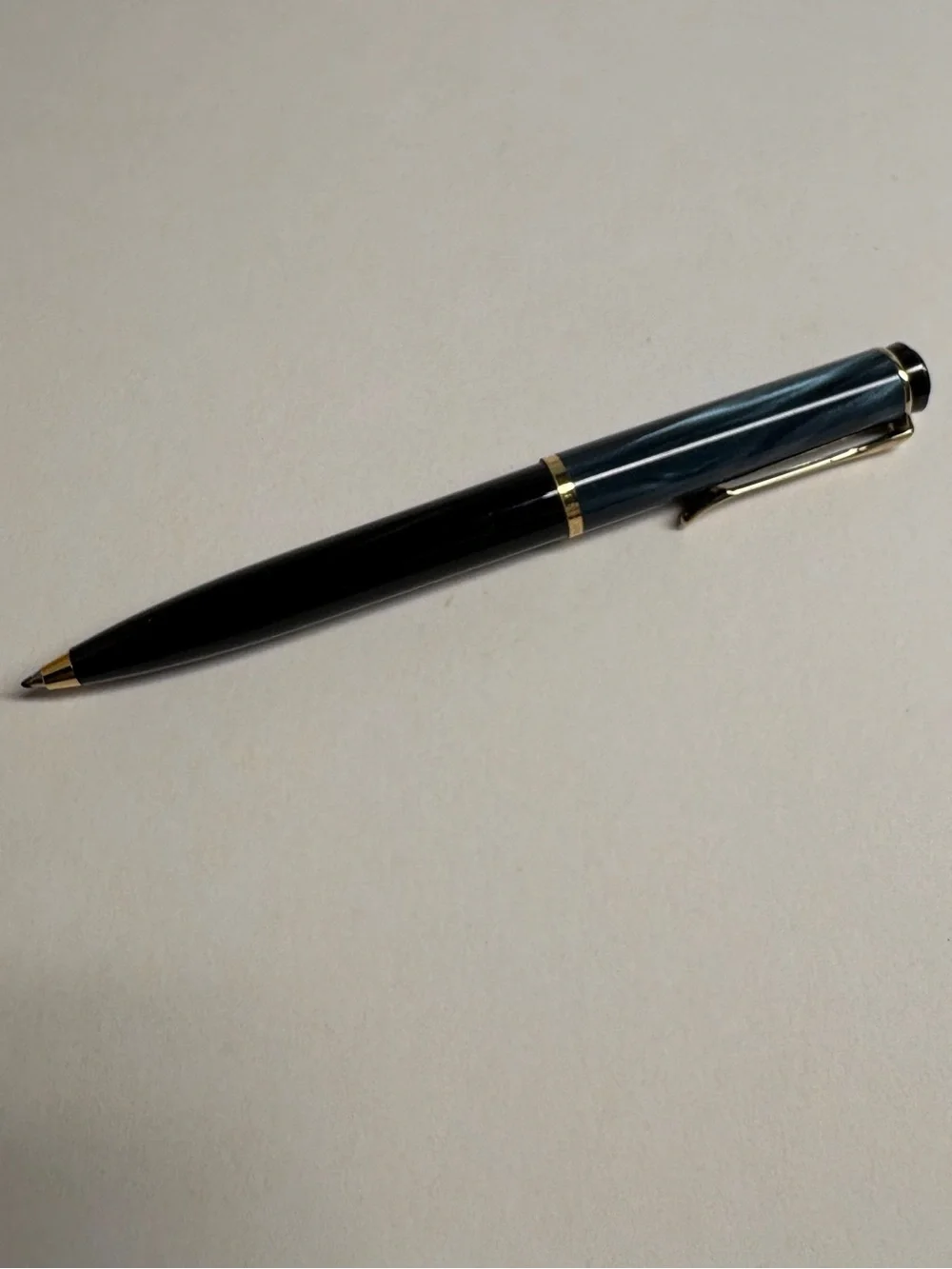 Vintage Pelikan Classic Blue Marbled Ballpoint Pen K200 Germany